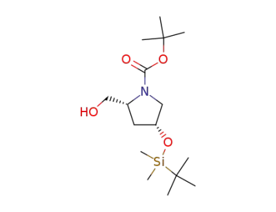 (2R,4R)-tert-butyl 4-((tert-butyldimethylsilyl)oxy)-2-(hydroxymethyl)pyrrolidine-1-carboxylate