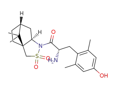(2S)-2-amino-1-((6R,7aR)-8,8-dimethyl-2,2-dioxidotetrahydro-3H-3a,6-methanobenzo[c]isothiazol-1(4H)-yl)-3-(4-hydroxy-2,6-dimethylphenyl)propan-1-one
